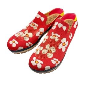 Jax & Bard Pholxy Red Viola Knit Clog Size 42